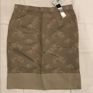 BCBG Jaden Pencil Skirt with Embroidered Design